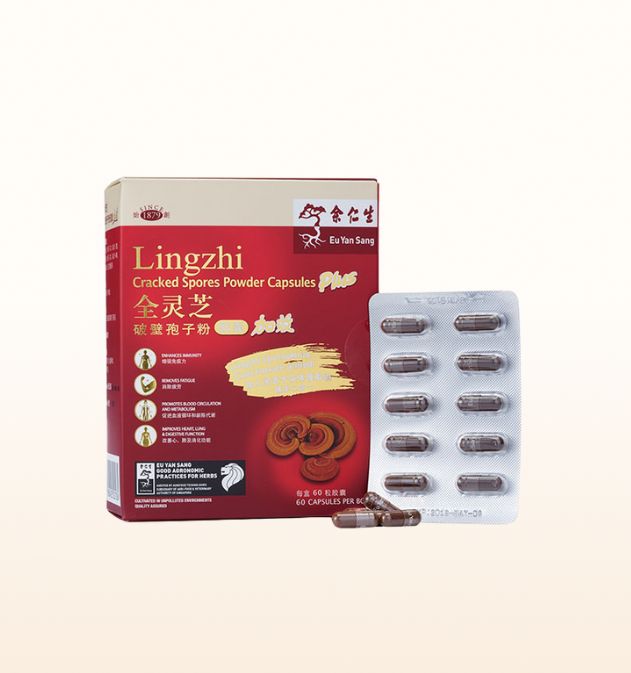 Lingzhi Cracked Spores Powder Capsules Plus (全靈芝破壁孢子粉膠囊加效) - Blister
